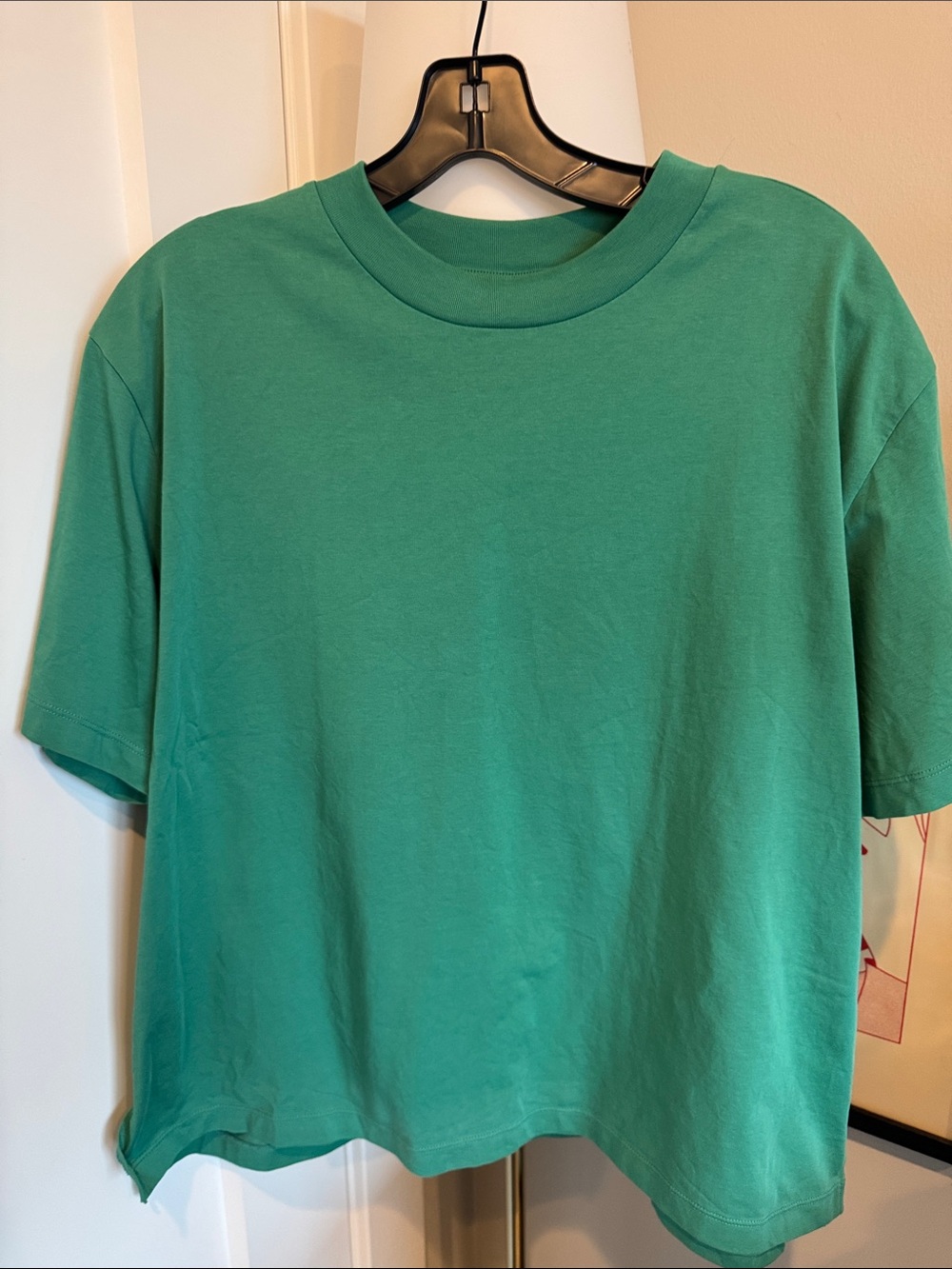 Uniqlo Women’s AIRism Green Short-Sleeve Crewneck Tee, Size XL